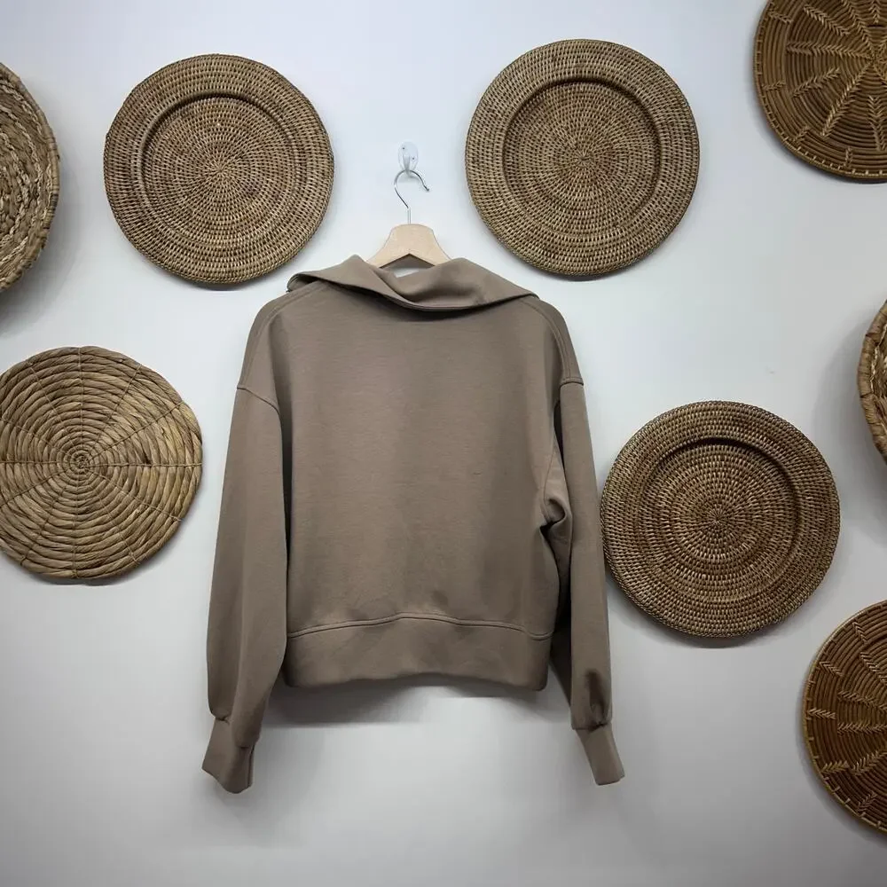 Old Navy Active Bounce Fleece Half Zip Pullover Sweatshirt Small Athleisure - Picture 2 of 7